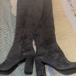White House Black Market Suede Knee-High Boots